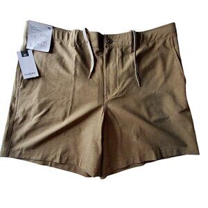 Goodfellow & Co Stretch Khaki Shorts Mens  40 With Drawstring Waist Eco Friendly